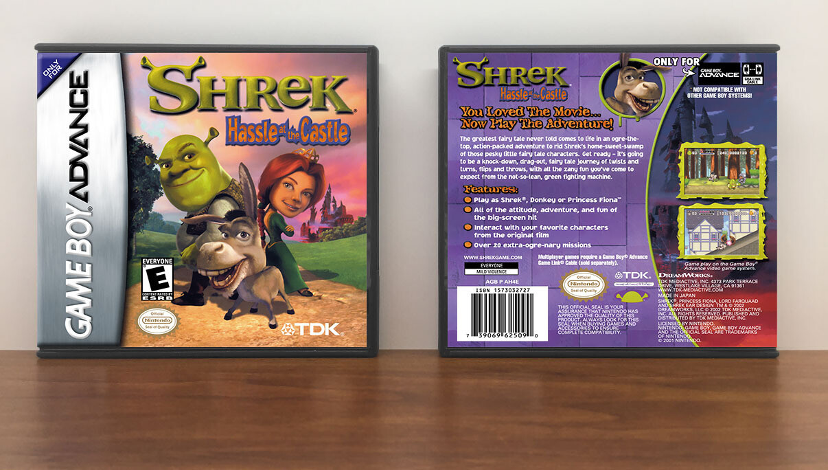Shrek: Hassle at the Castle, Artwork Spine Color: Chrome
