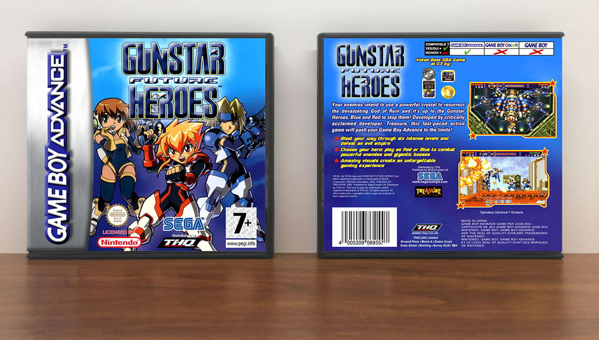 Gunstar Future Heroes (PAL), Artwork Spine Color: Chrome