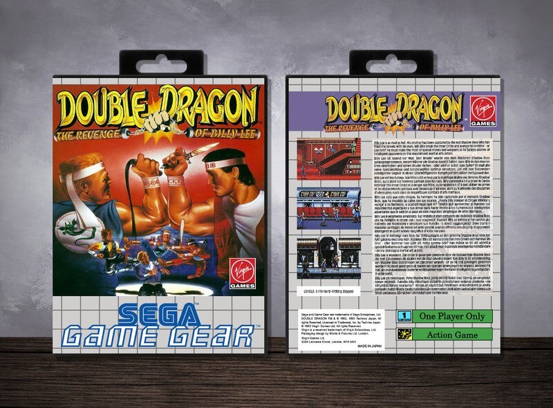 Double Dragon: The Revenge of Billy Lee, Case Color: Black