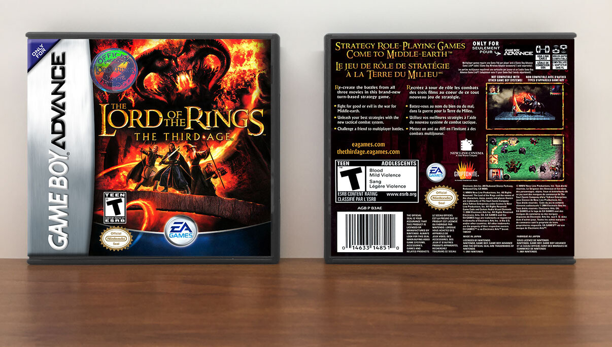 Lord of the Rings ,The: The Third Age, Artwork Spine Color: Chrome