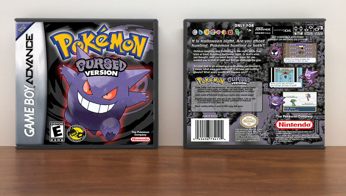Pokemon Cursed Version, Artwork Spine Color: Chrome