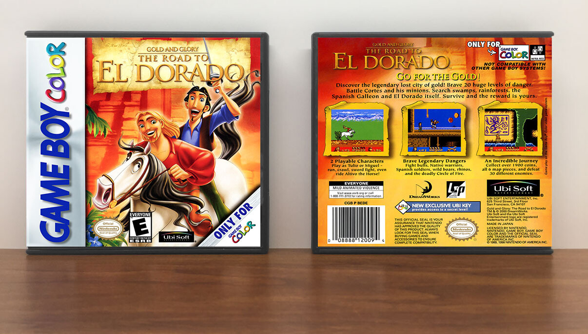 Gold and Glory: The Road to El Dorado, Artwork Spine Color: Chrome