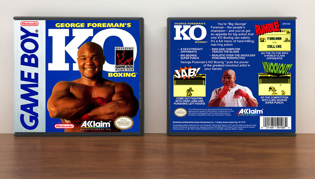 George Foreman&#39;s KO Boxing, Artwork Spine Color: Chrome