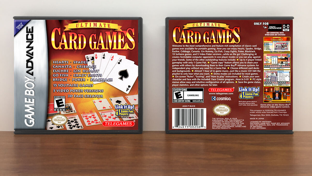 Ultimate Card Games, Artwork Spine Color: Chrome