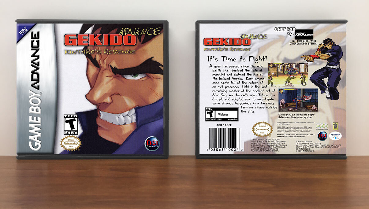 Gekido Advance: Kintaro&#39;s Revenge, Artwork Spine Color: Chrome
