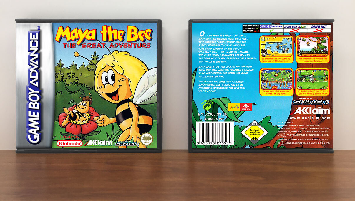 Maya the Bee: The Great Adventure (PAL), Artwork Spine Color: Chrome