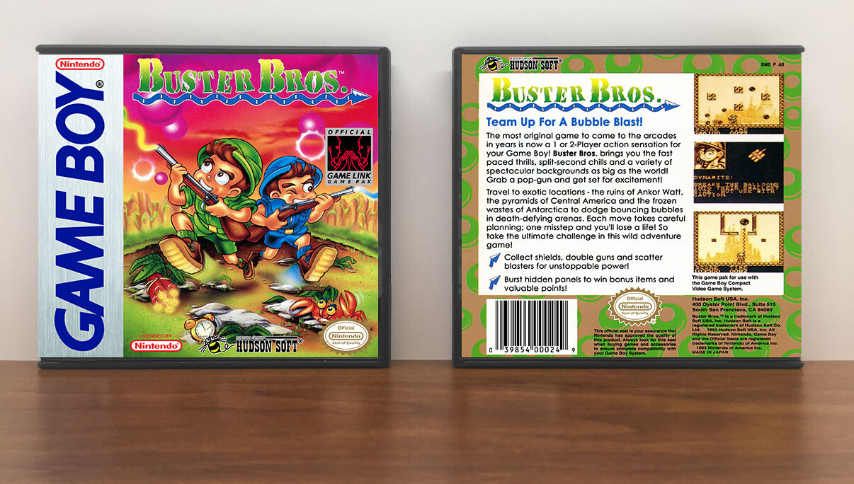 Buster Bros., Artwork Spine Color: Chrome