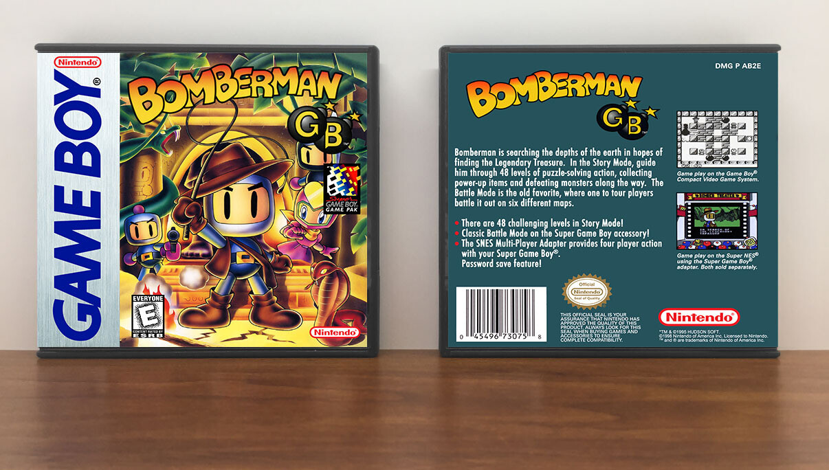 Bomberman GB, Artwork Spine Color: Chrome