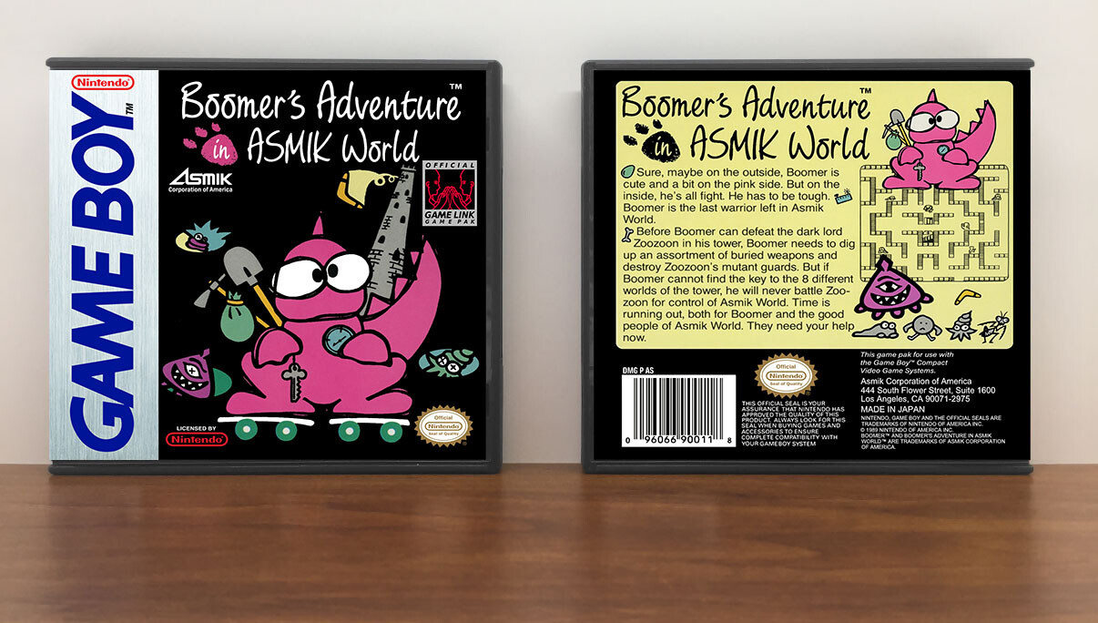 Boomer's Adventure in ASMIK World, Artwork Spine Color: Chrome