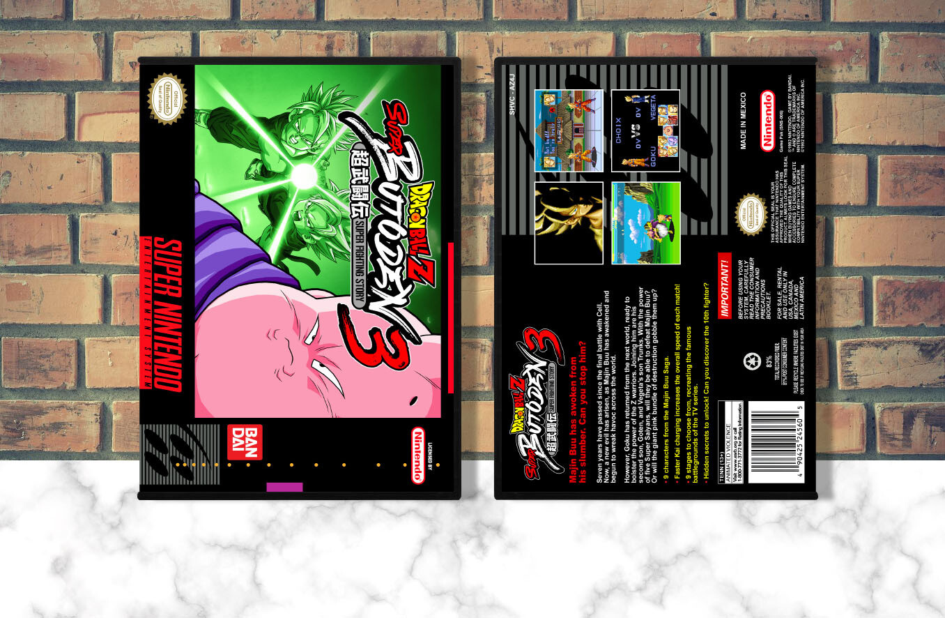 Dragon Ball Z: Super Butoden 3, Case Color: DARK GREY (OEM DS CASE COLOR)