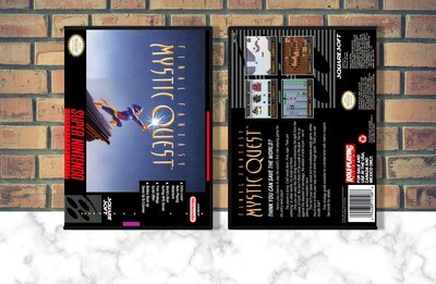 Final Fantasy Mystic Quest, Case Color: DARK GREY (OEM DS CASE COLOR)