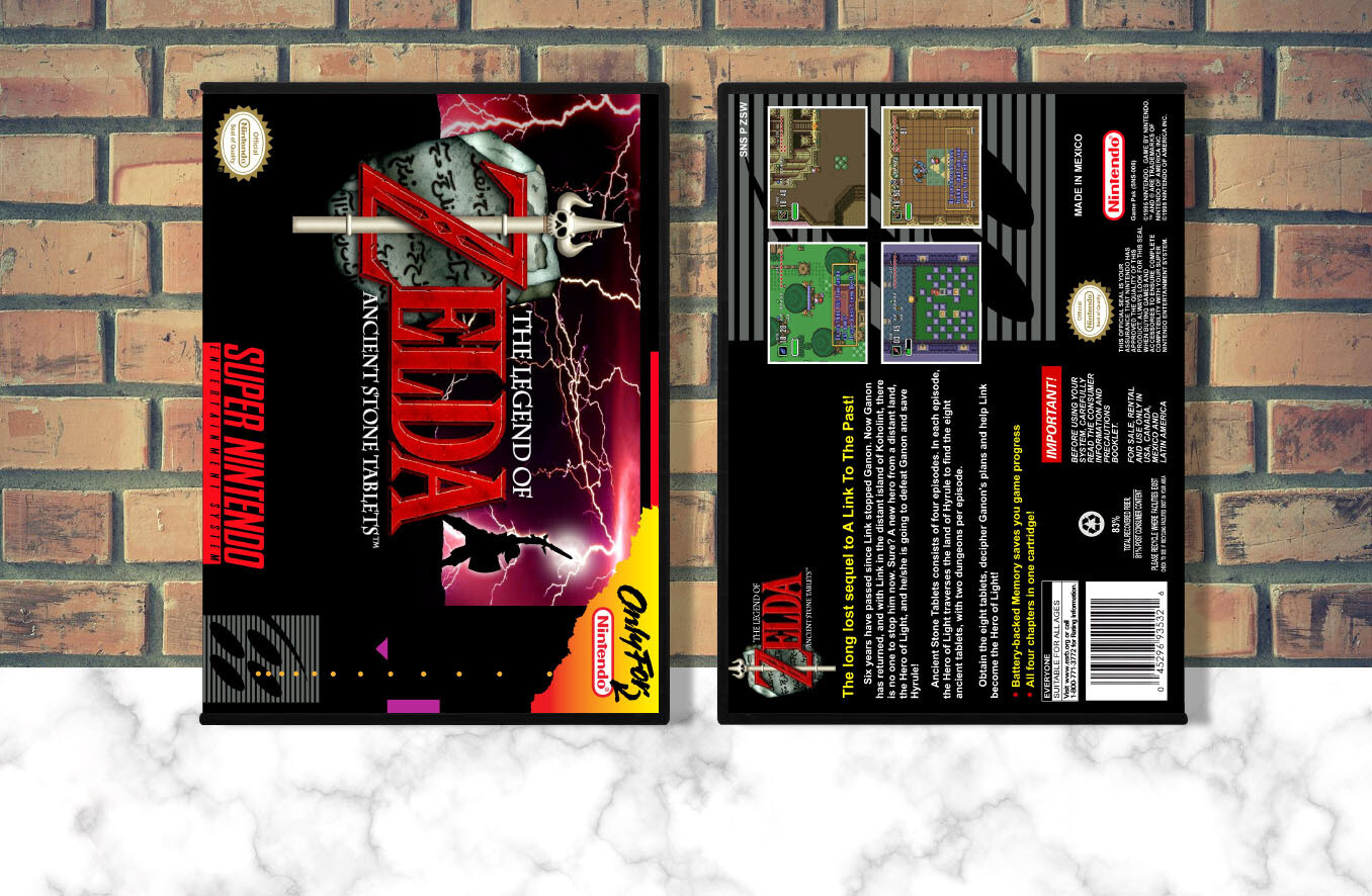 Legend of Zelda, The: Ancient Stone Tablets, Case Color: DARK GREY (OEM DS CASE COLOR)