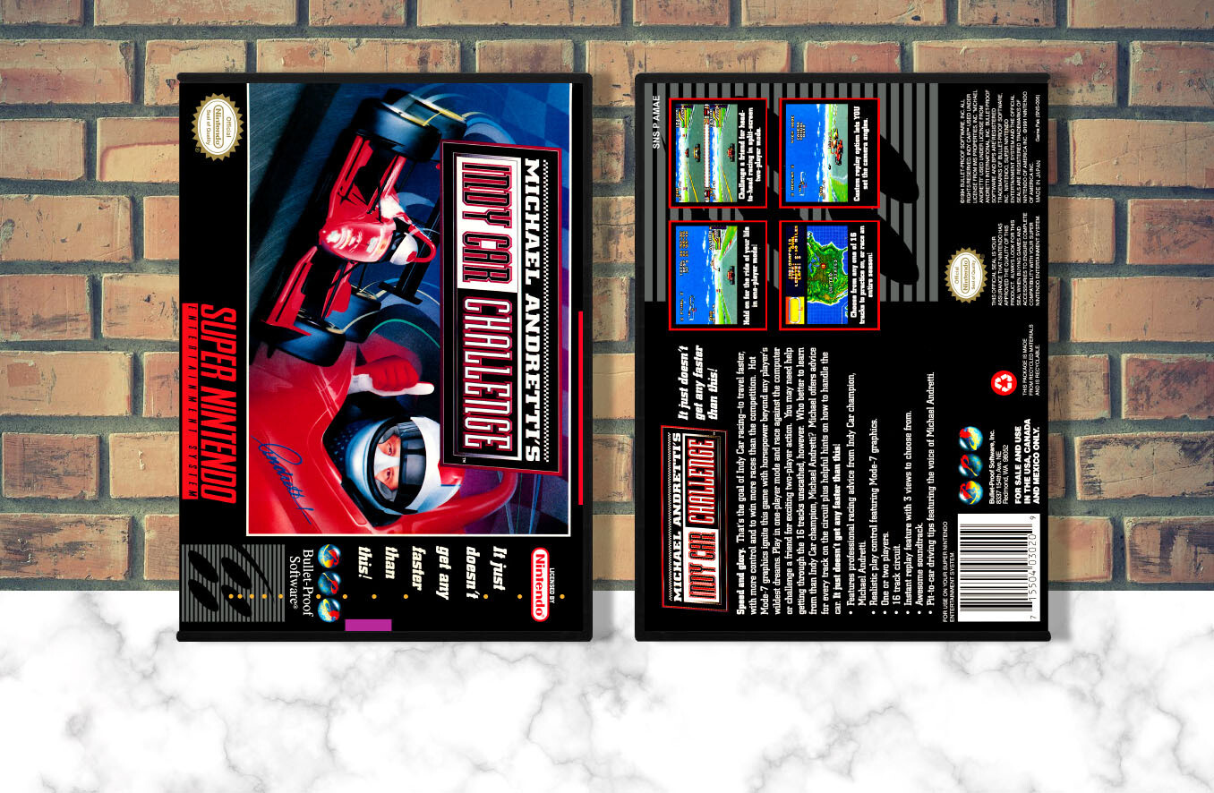 Michael Andretti&#39;s Indy Car Challenge, Case Color: DARK GREY (OEM DS CASE COLOR)