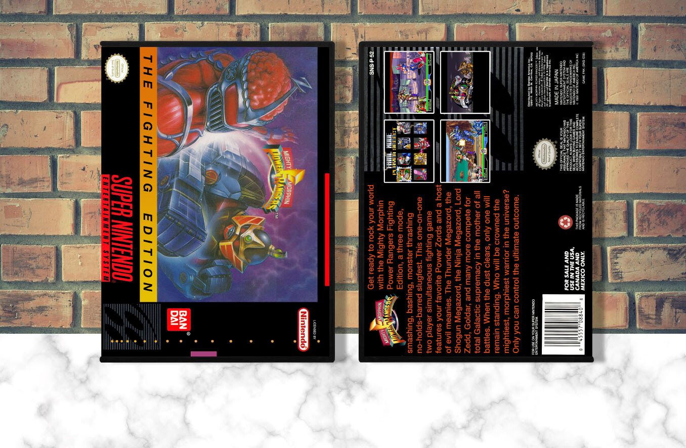 Mighty Morphin Power Rangers: The Fighting Edition, Case Color: DARK GREY (OEM DS CASE COLOR)