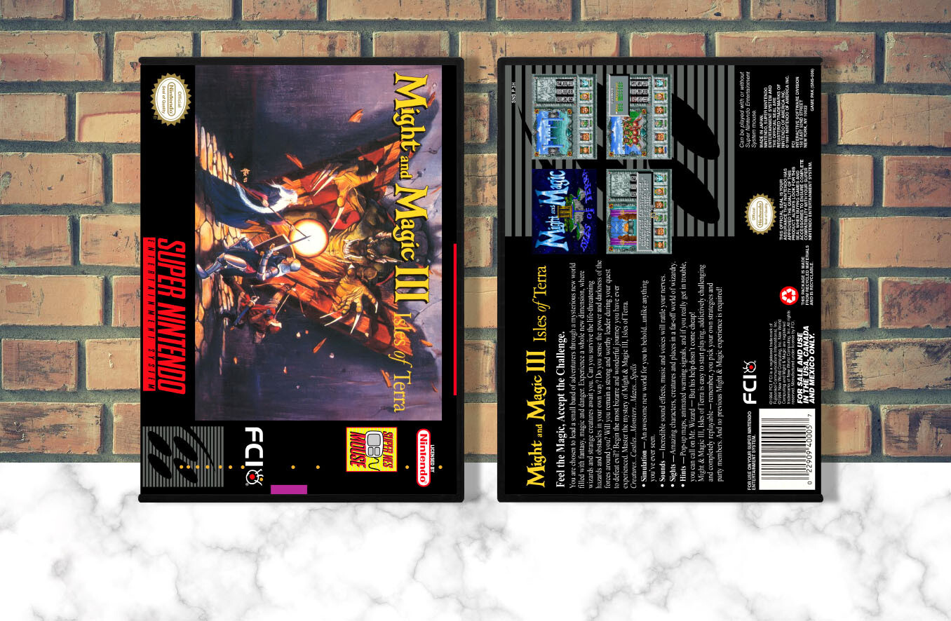 Might and Magic III: Isles of Terra, Case Color: DARK GREY (OEM DS CASE COLOR)