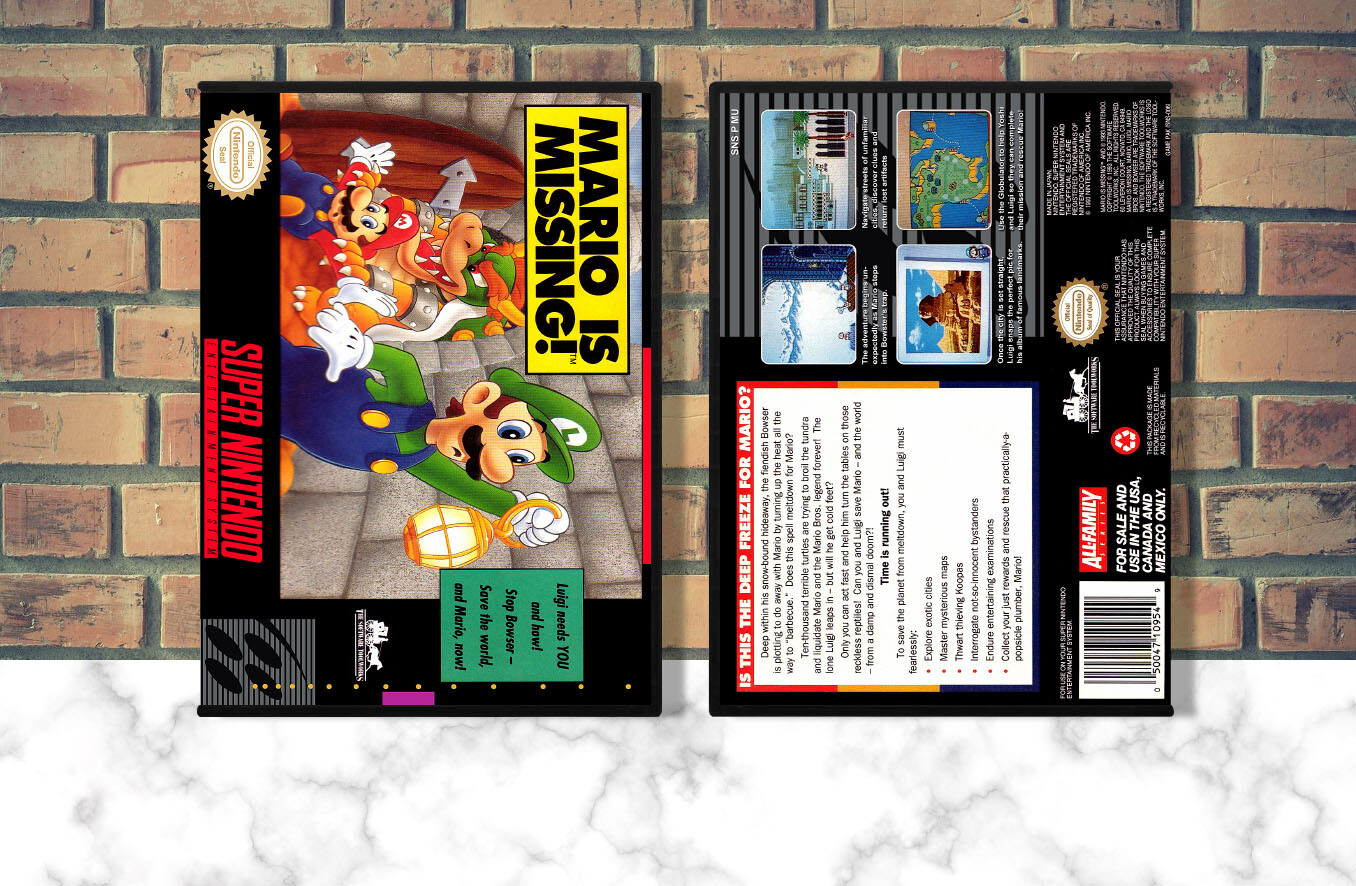 Mario is Missing!, Case Color: DARK GREY (OEM DS CASE COLOR)