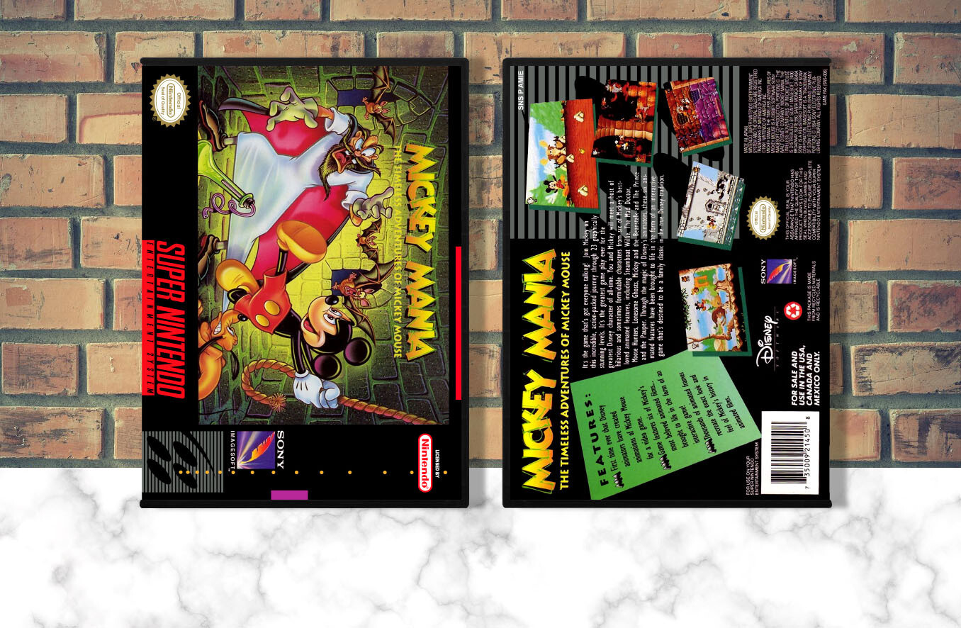 Mickey Mania: The Timeless Adventures of Mickey Mouse, Case Color: DARK GREY (OEM DS CASE COLOR)