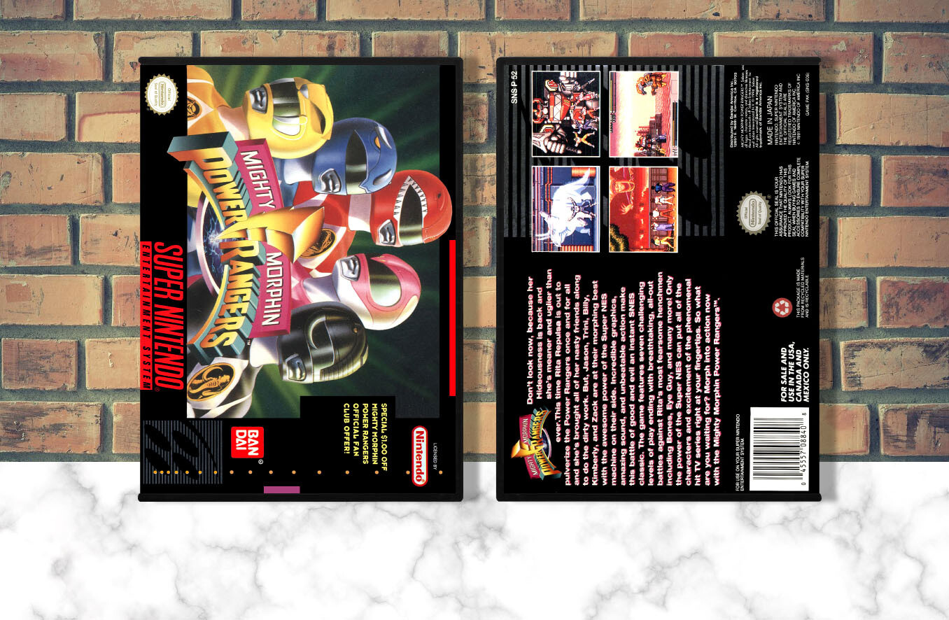 Mighty Morphin Power Rangers, Case Color: DARK GREY (OEM DS CASE COLOR)