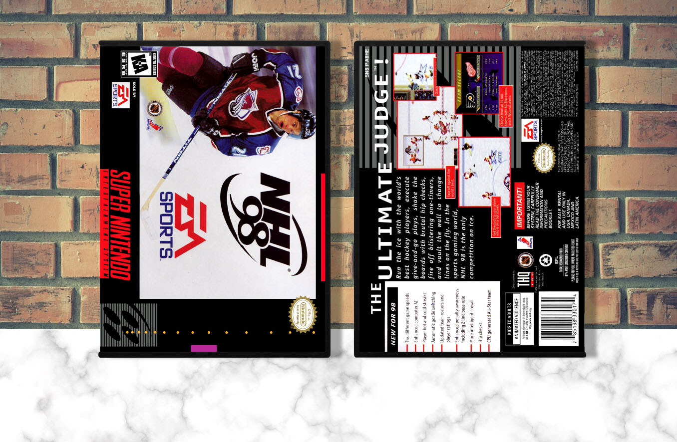 NHL &#39;98, Case Color: DARK GREY (OEM DS CASE COLOR)