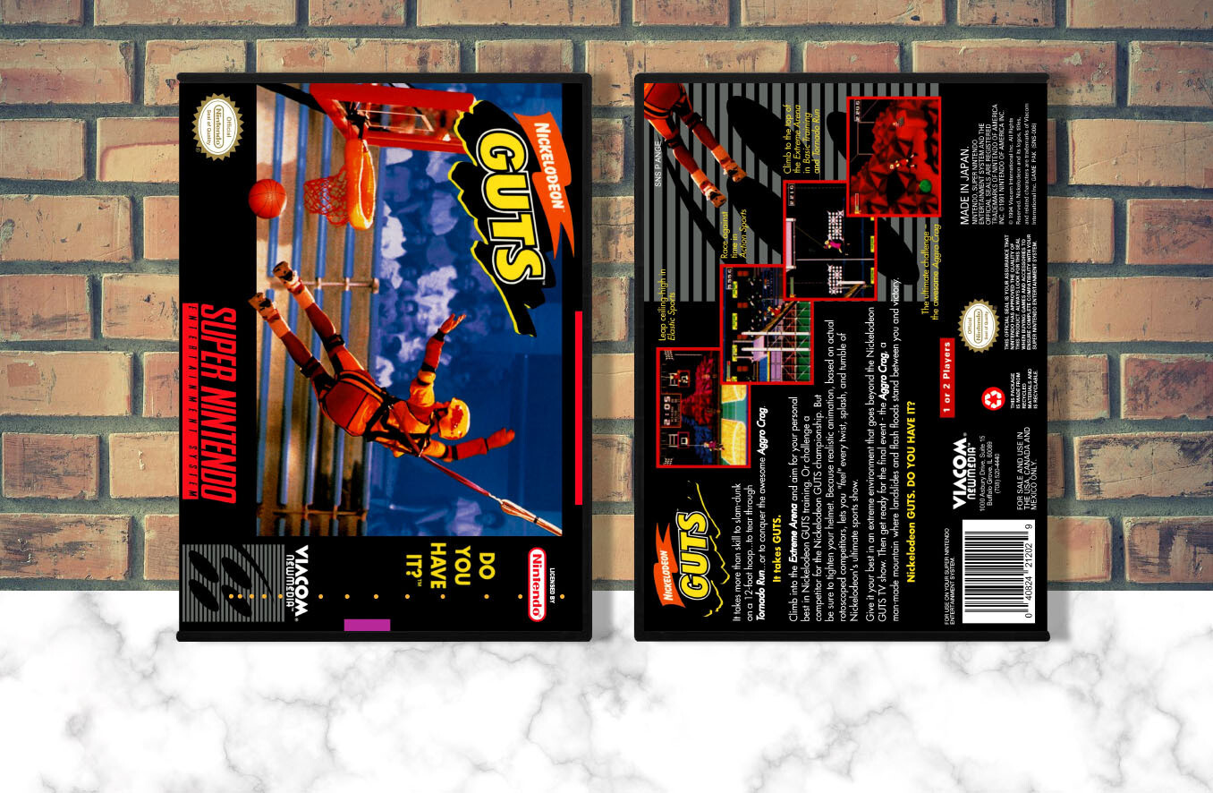 Nickelodeon Guts, Case Color: DARK GREY (OEM DS CASE COLOR)