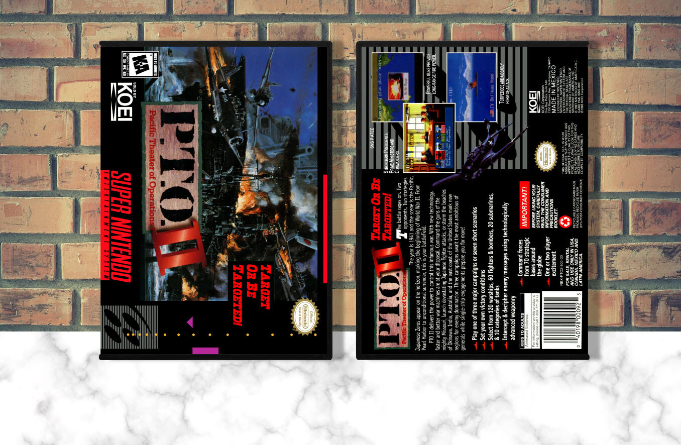 P.T.O. II: Pacific Theater of Operations, Case Color: DARK GREY (OEM DS CASE COLOR)