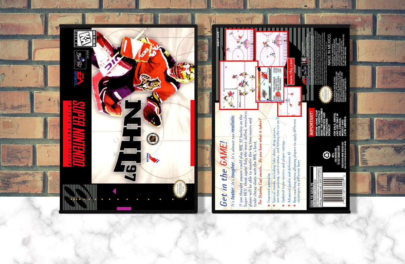 NHL &#39;97, Case Color: DARK GREY (OEM DS CASE COLOR)