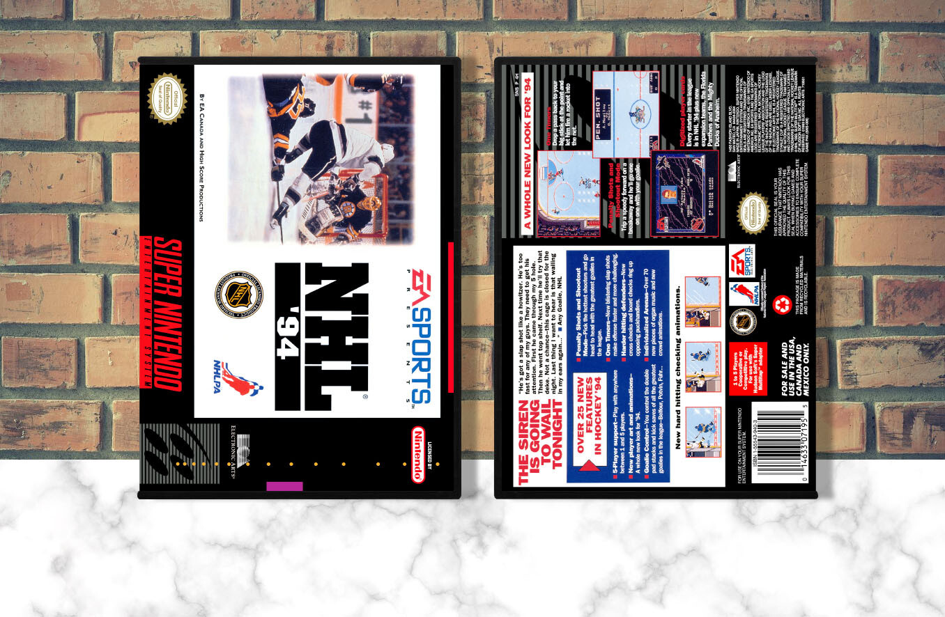 NHL &#39;94, Case Color: DARK GREY (OEM DS CASE COLOR)