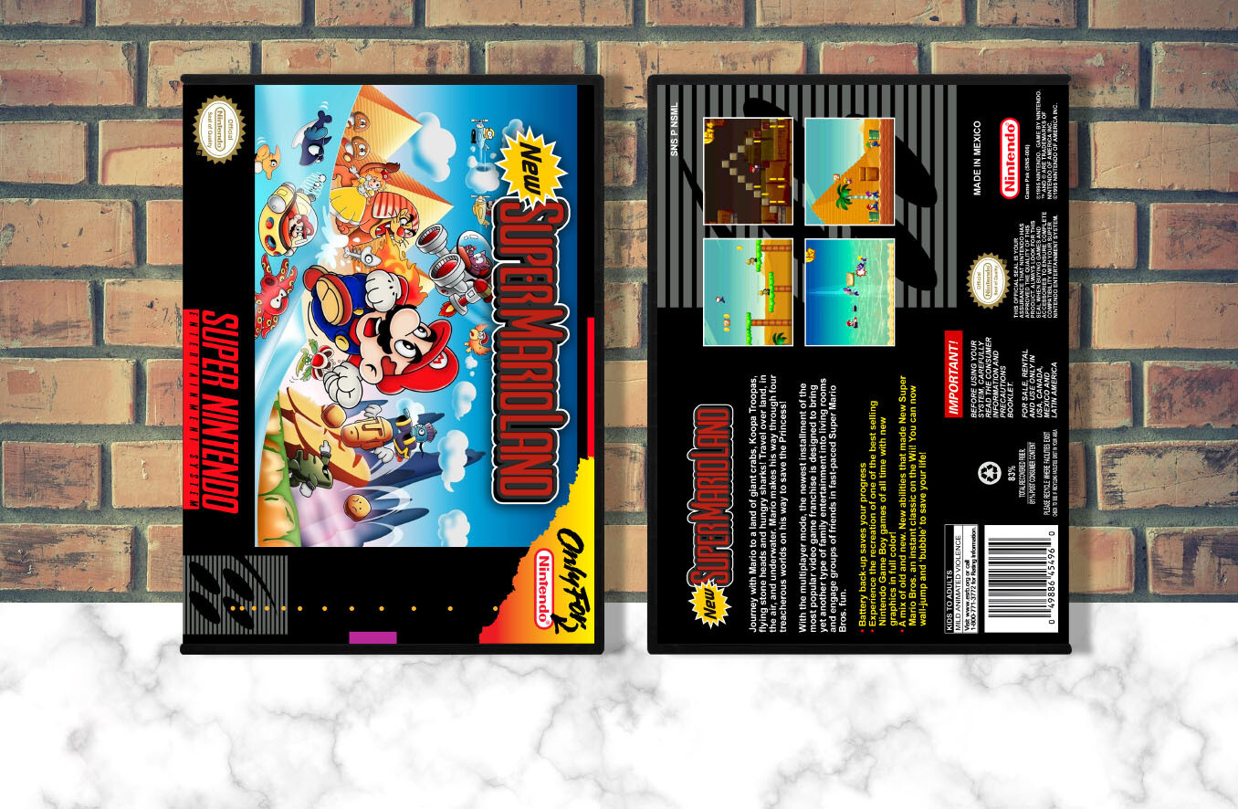 New Super Mario Land, Case Color: DARK GREY (OEM DS CASE COLOR)