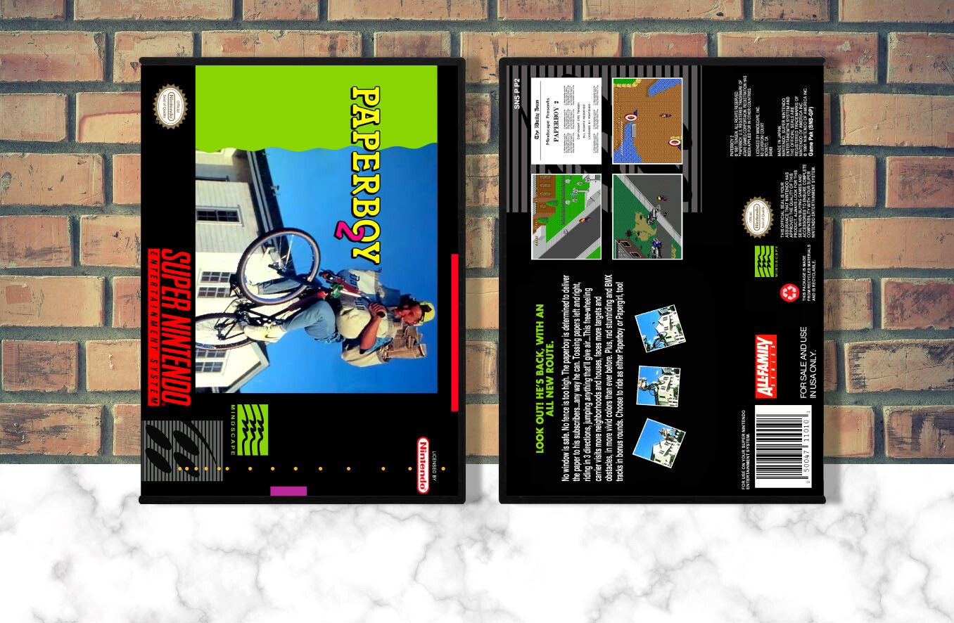 Paperboy 2, Case Color: DARK GREY (OEM DS CASE COLOR)