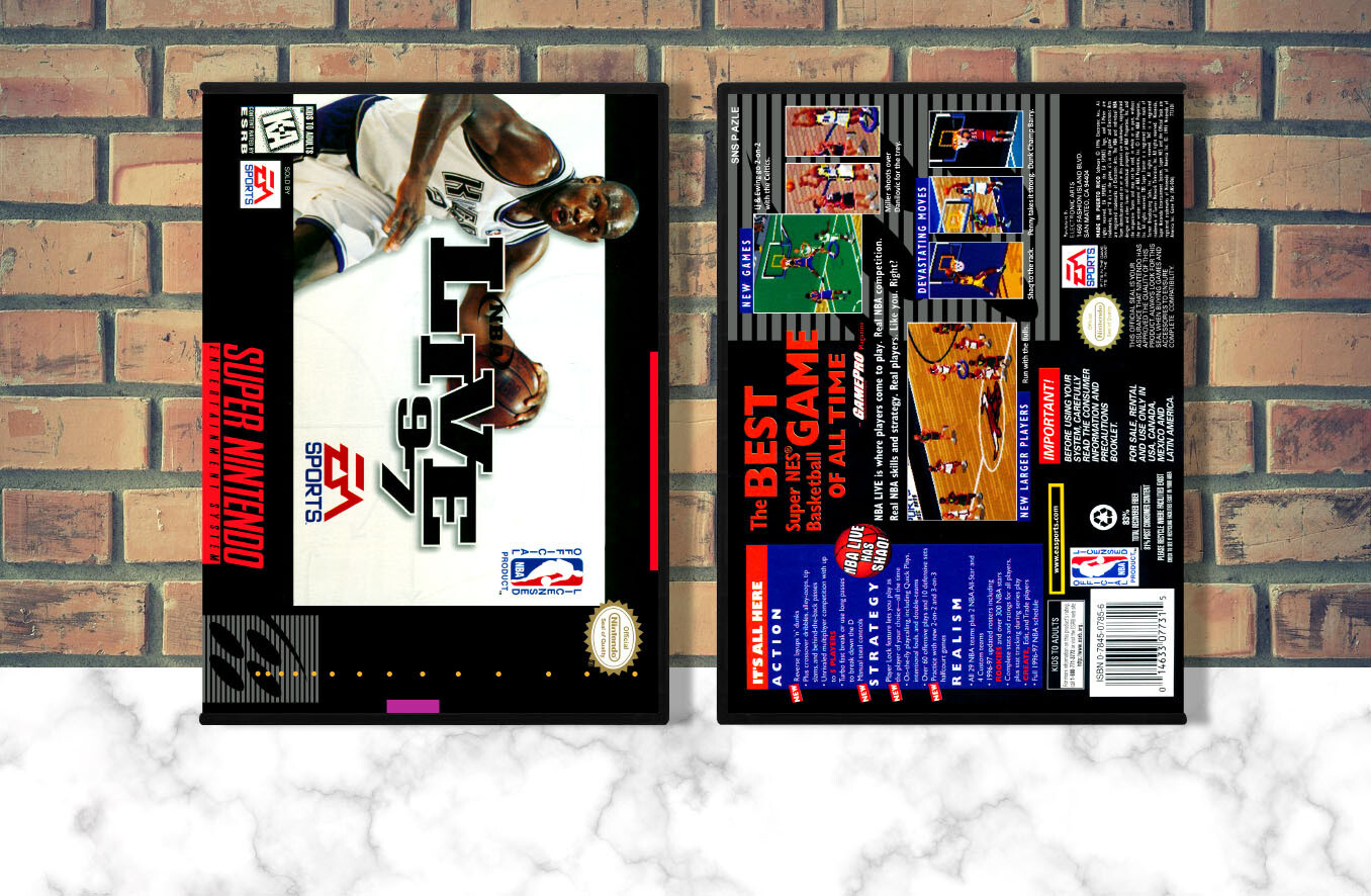 NBA Live &#39;97, Case Color: DARK GREY (OEM DS CASE COLOR)