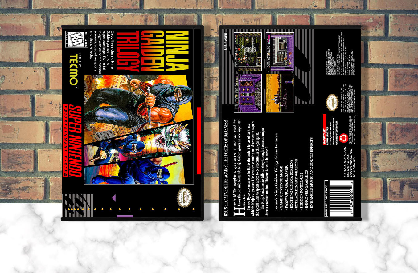 Ninja Gaiden Trilogy, Case Color: DARK GREY (OEM DS CASE COLOR)