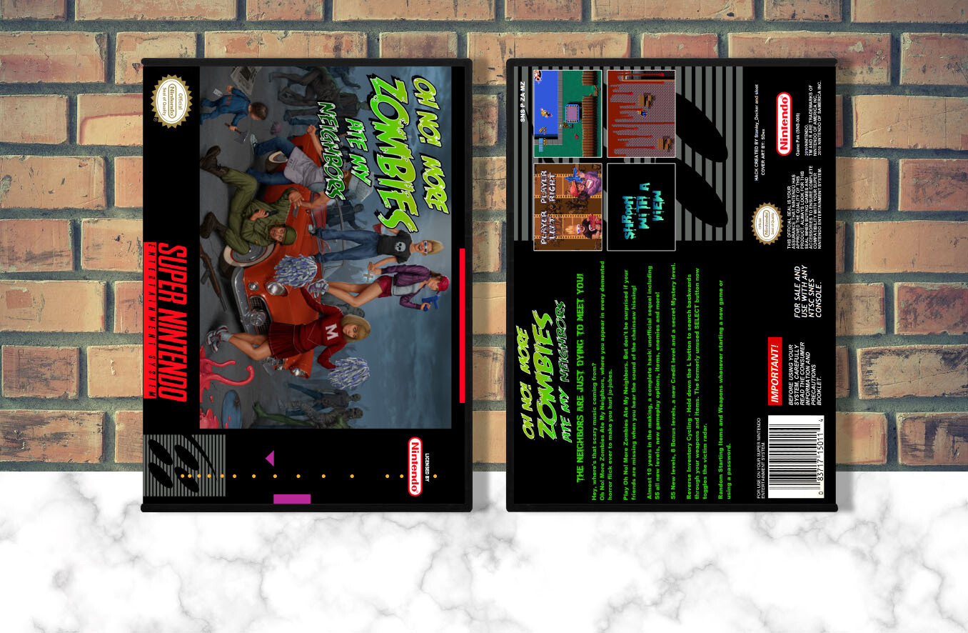 Oh No! More Zombies Ate My Neighbors, Case Color: DARK GREY (OEM DS CASE COLOR)