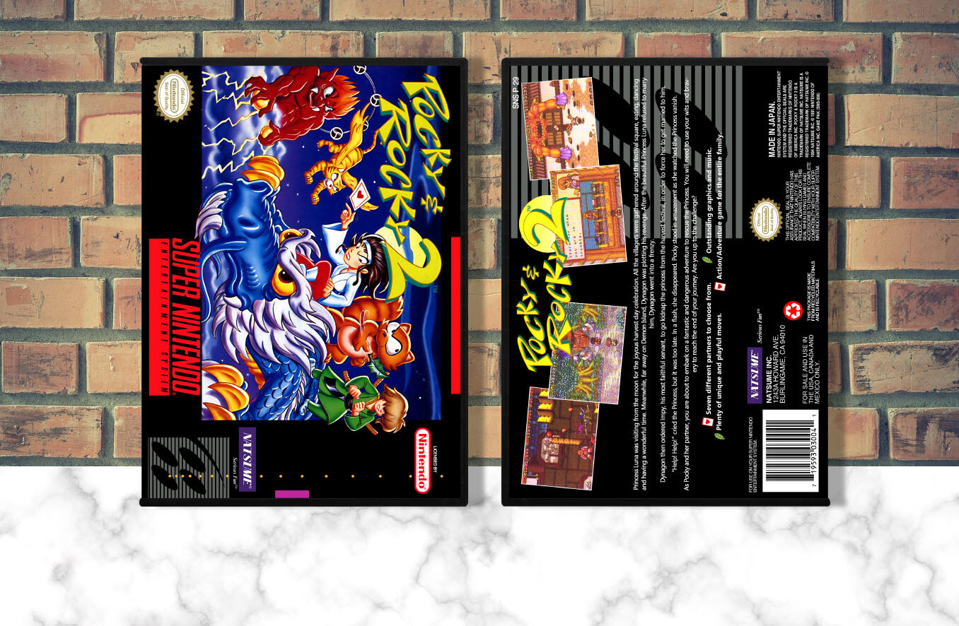 Pocky &amp; Rocky 2, Case Color: DARK GREY (OEM DS CASE COLOR)