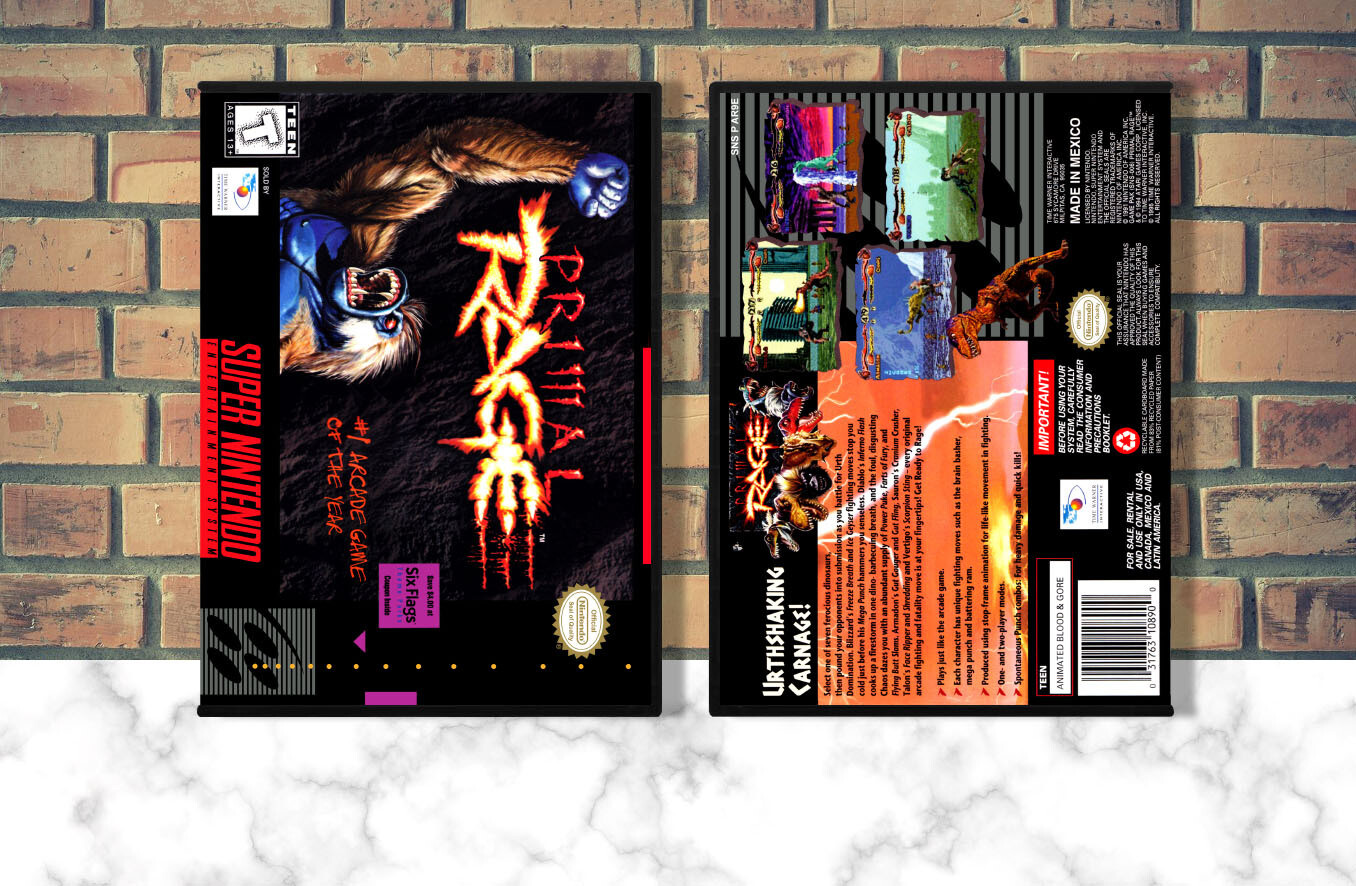 Primal Rage, Case Color: DARK GREY (OEM DS CASE COLOR)