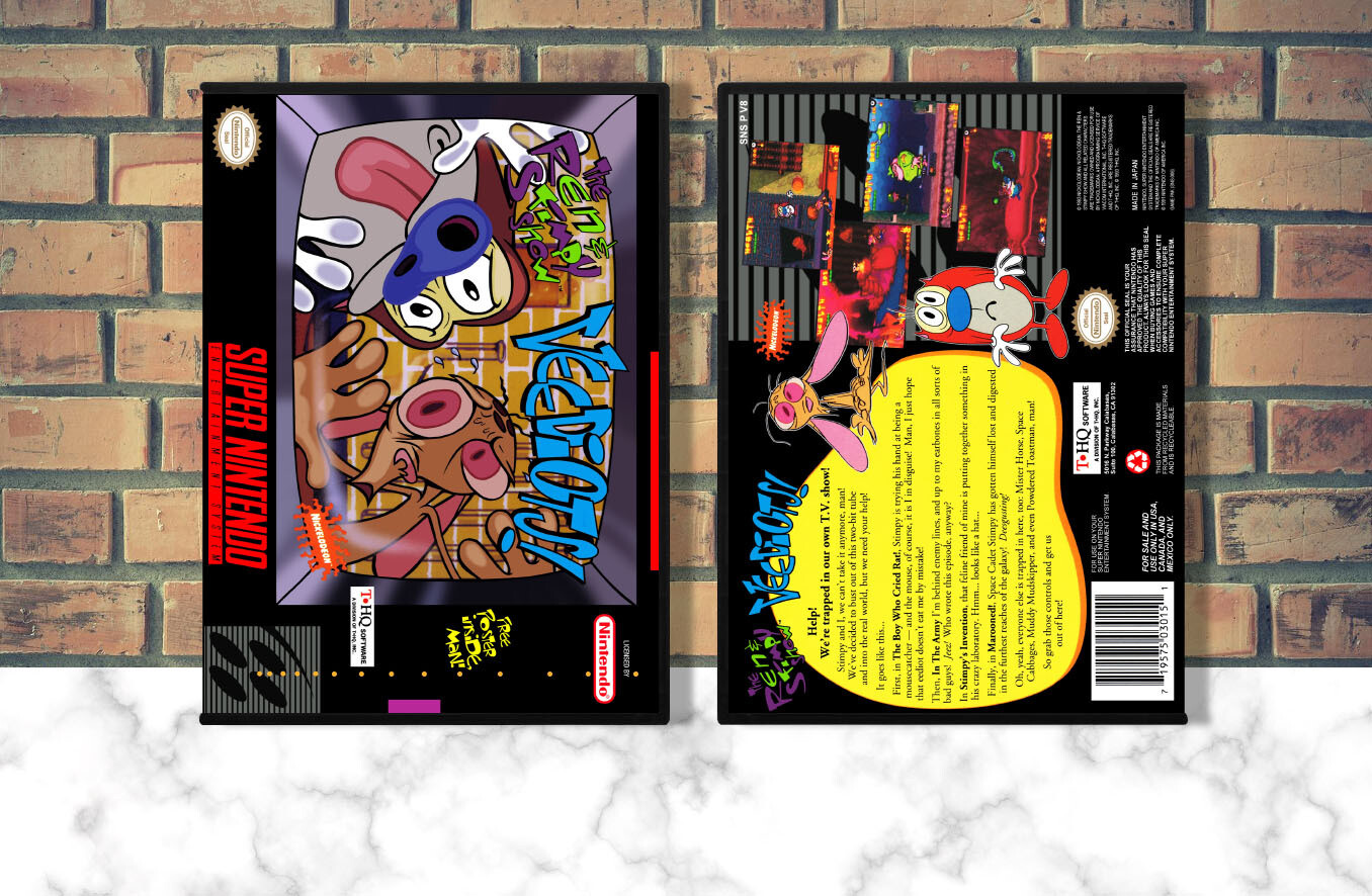 Ren &amp; Stimpy Show, The: Veediots!, Case Color: DARK GREY (OEM DS CASE COLOR)