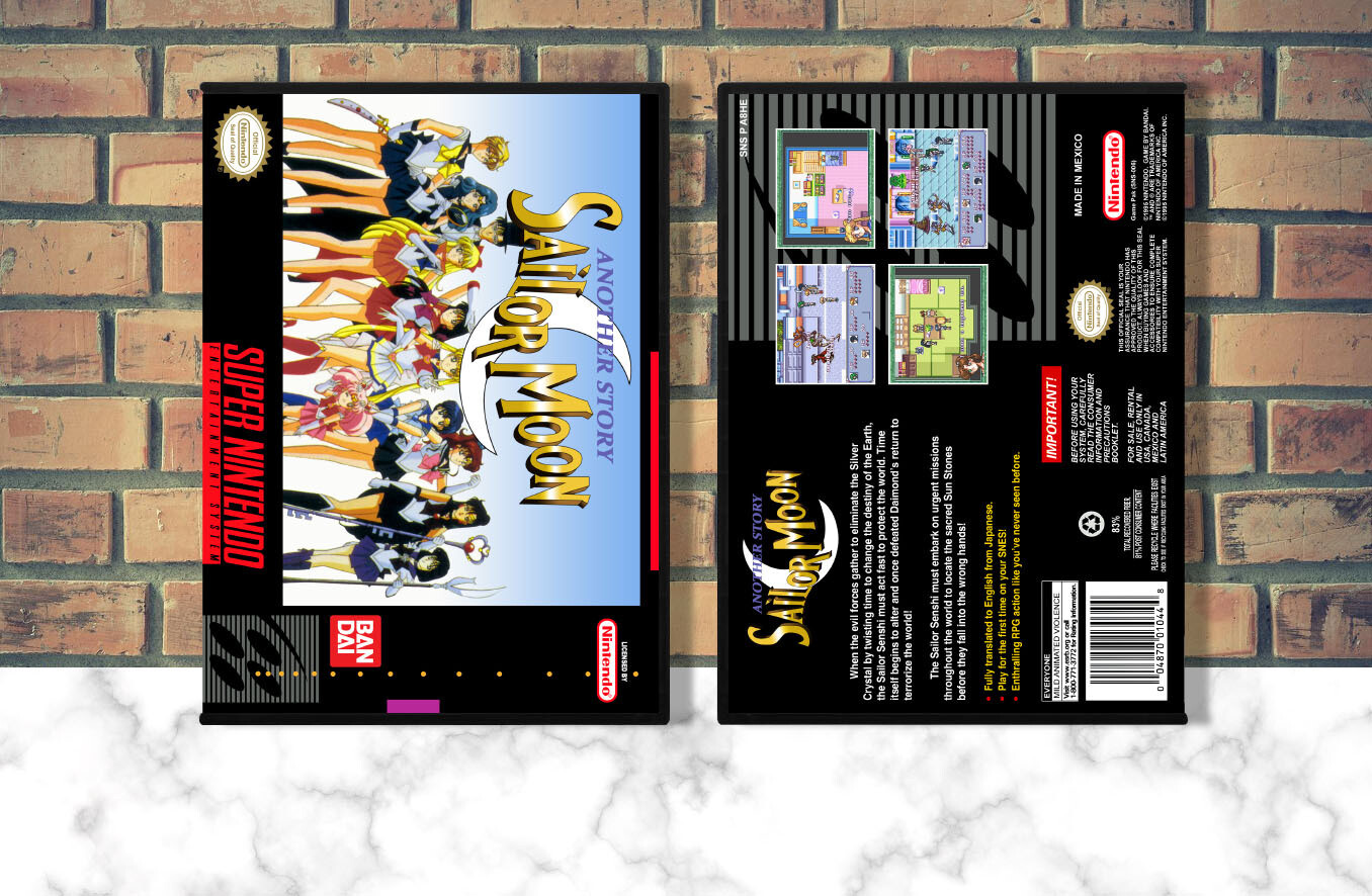 Sailor Moon: Another Story, Case Color: DARK GREY (OEM DS CASE COLOR)