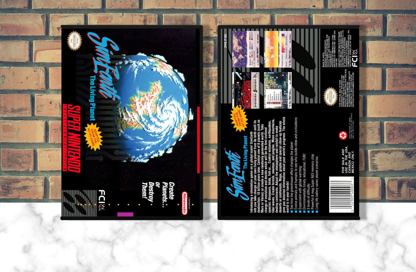 SimEarth: The Living Planet, Case Color: DARK GREY (OEM DS CASE COLOR)