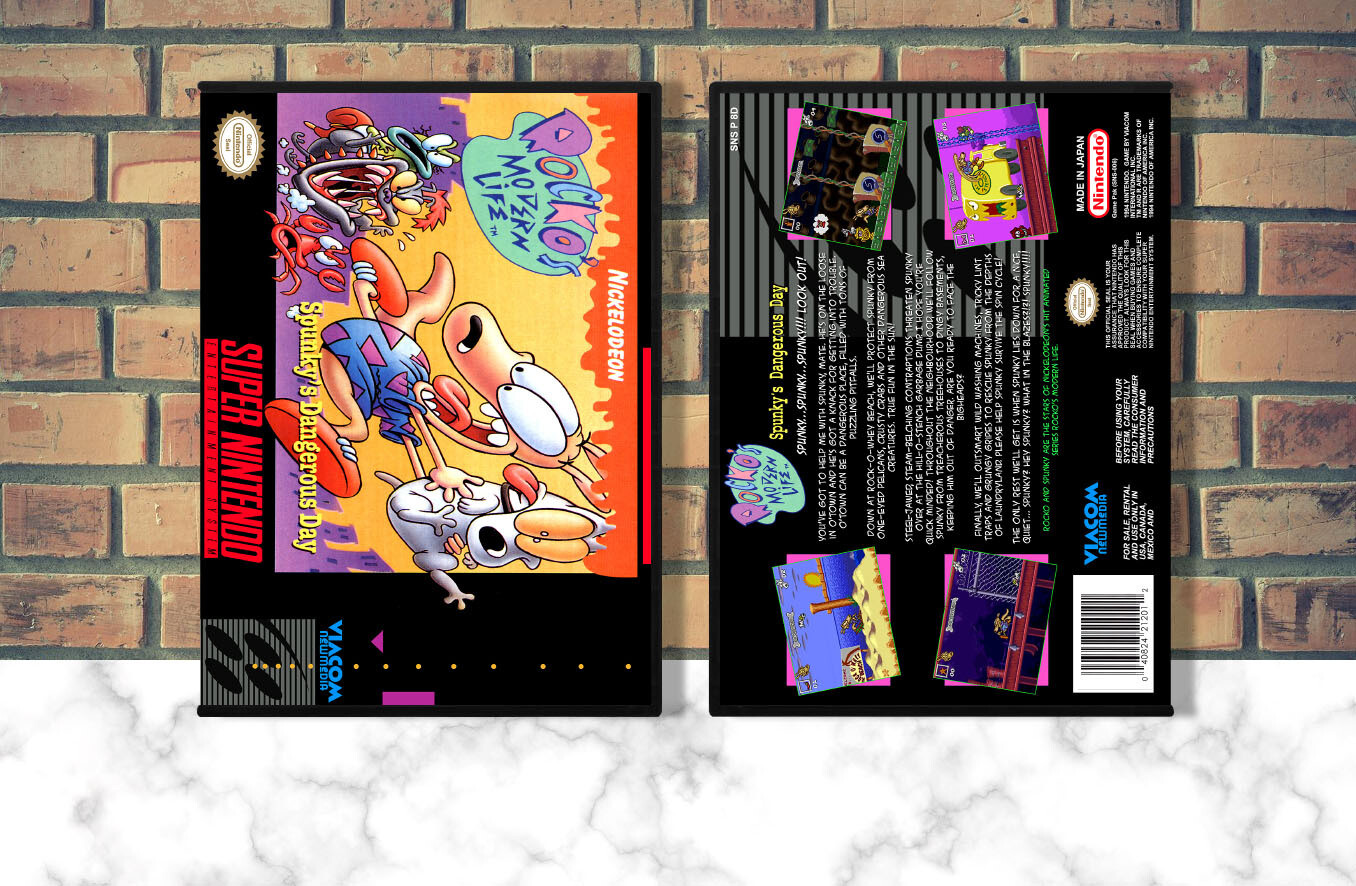 Rocko&#39;s Modern Life: Spunky&#39;s Dangerous Day, Case Color: DARK GREY (OEM DS CASE COLOR)