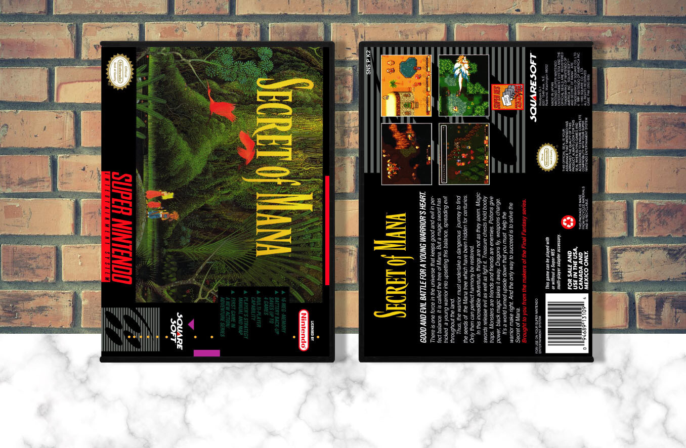 Secret of Mana, Case Color: DARK GREY (OEM DS CASE COLOR)