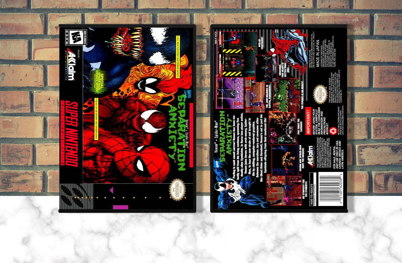 Spider-Man and Venom: Separation Anxiety, Case Color: DARK GREY (OEM DS CASE COLOR)