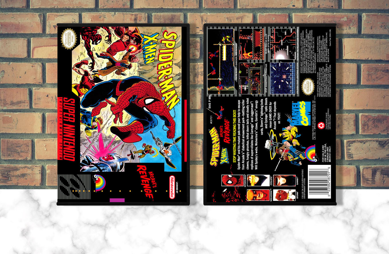 Spider-Man / X-Men Arcade&#39;s Revenge, Case Color: DARK GREY (OEM DS CASE COLOR)