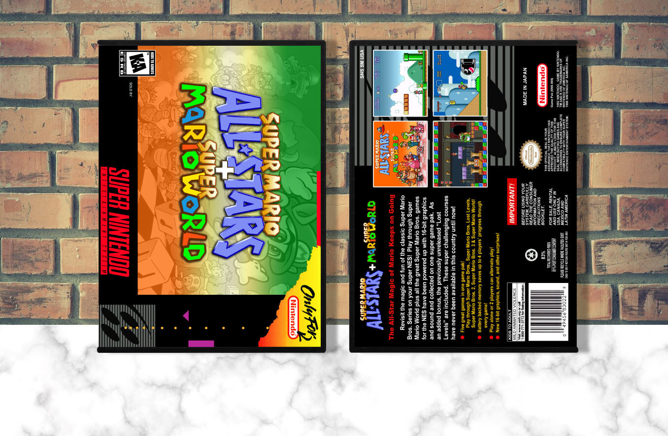 Super Mario All-Stars + Super Mario World, Case Color: DARK GREY (OEM DS CASE COLOR)