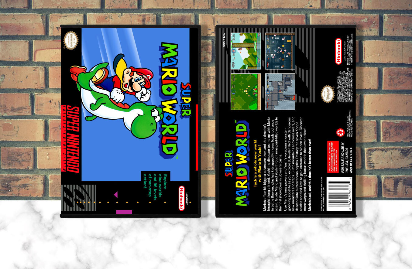 Super Mario World, Case Color: DARK GREY (OEM DS CASE COLOR)