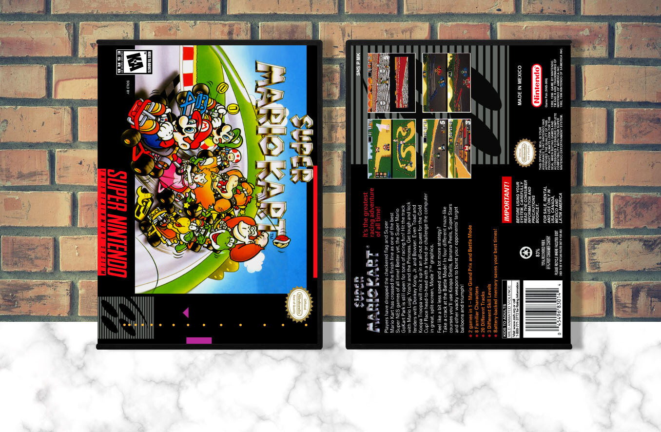 Super Mario Kart, Case Color: DARK GREY (OEM DS CASE COLOR)