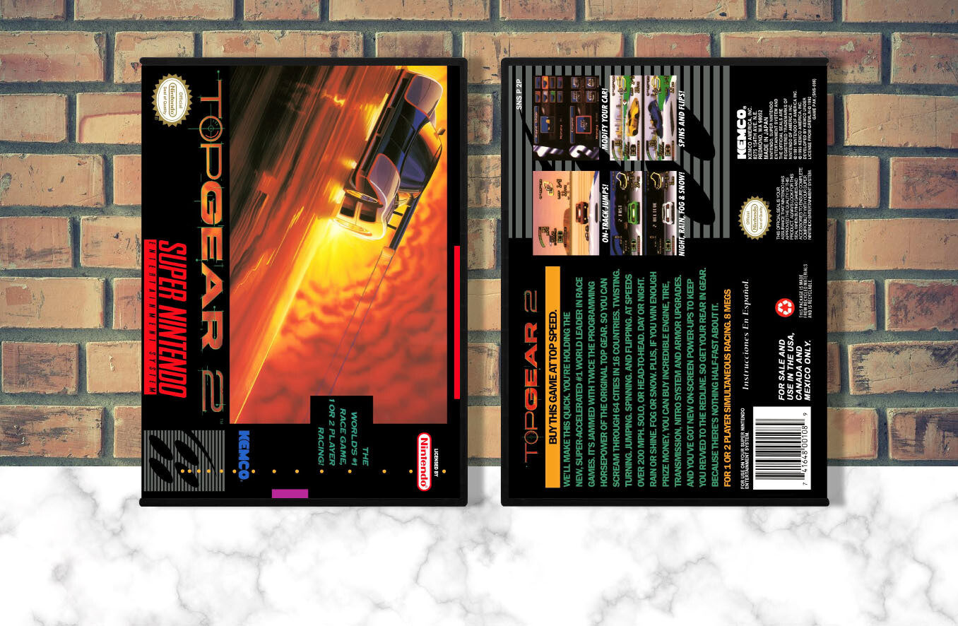 Top Gear 2, Case Color: DARK GREY (OEM DS CASE COLOR)