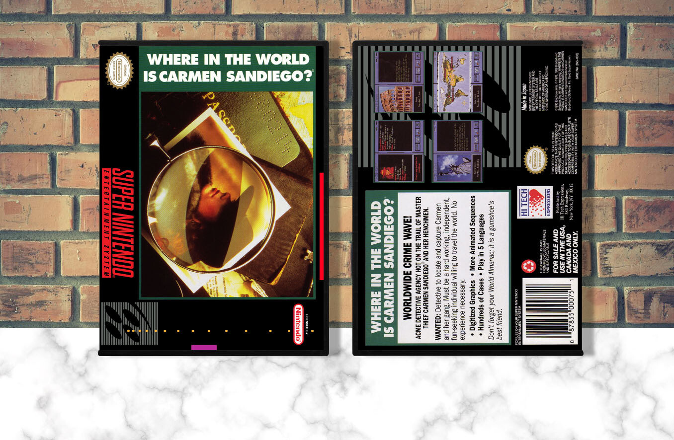 Where in the World is Carmen Sandiego?, Case Color: DARK GREY (OEM DS CASE COLOR)