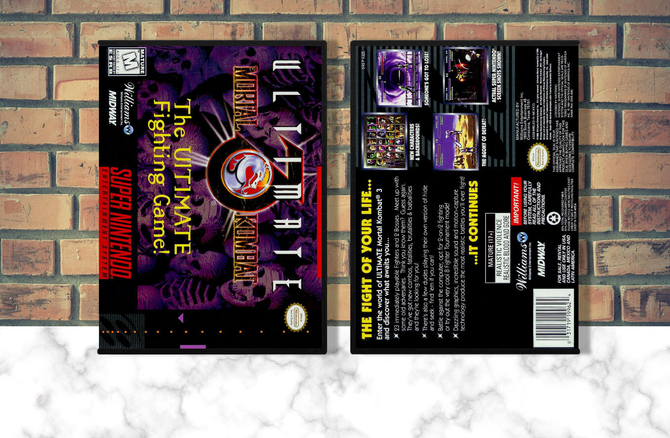 Ultimate Mortal Kombat 3, Case Color: DARK GREY (OEM DS CASE COLOR)