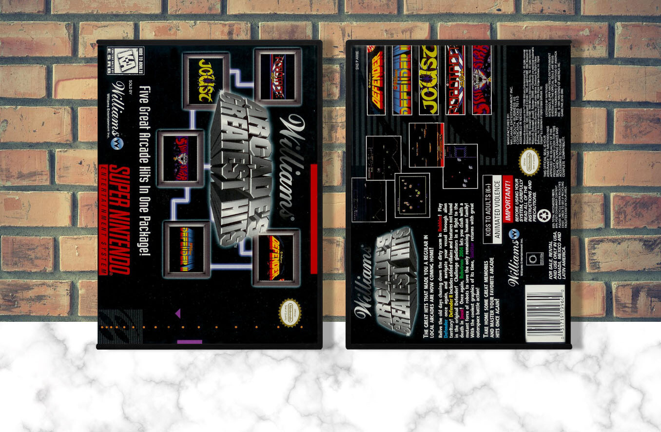 Williams Arcade&#39;s Greatest Hits, Case Color: DARK GREY (OEM DS CASE COLOR)