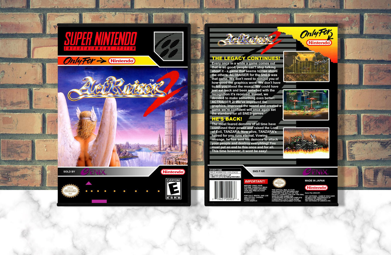 ActRaiser 2, Case Color: DARK GREY (OEM DS CASE COLOR)