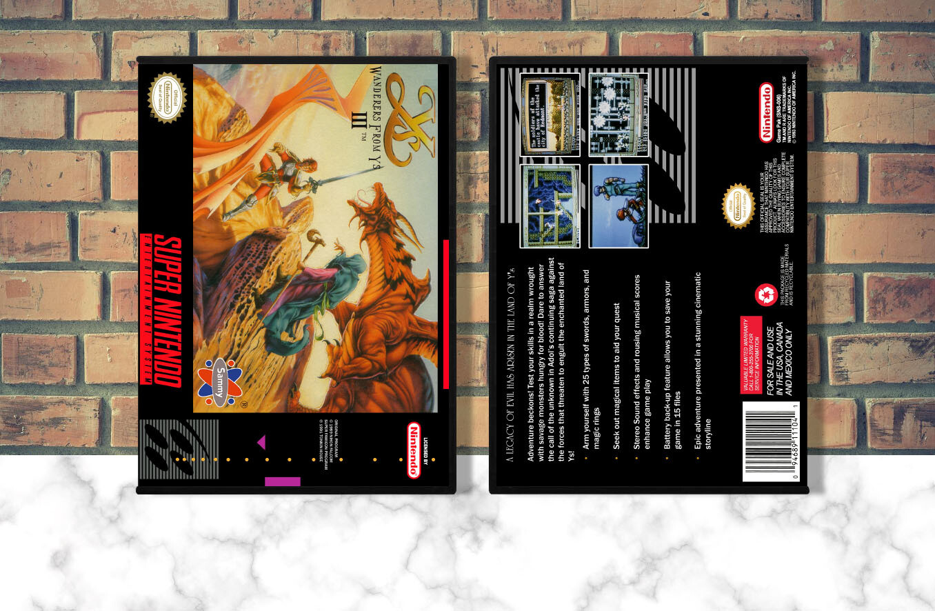 Ys III: Wanderers from Ys, Case Color: DARK GREY (OEM DS CASE COLOR)